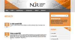 Desktop Screenshot of nur.cz